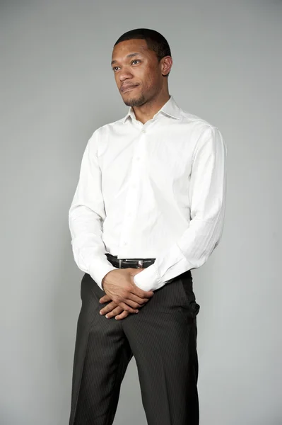 Męski profesjonalny młody Afroamerykanin — Zdjęcie stockowe