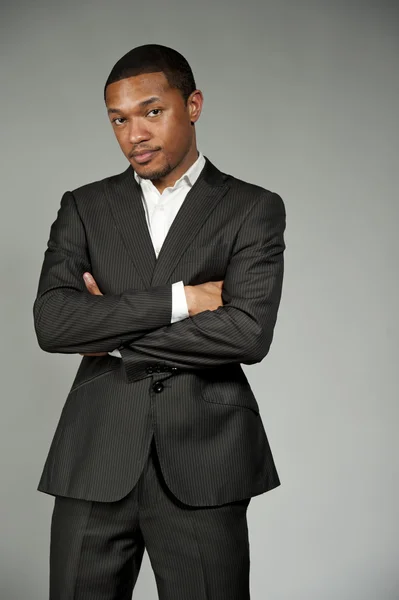 Black Male In A Suit — Stock Photo, Image