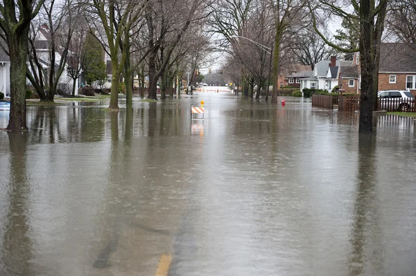 Route inondée À l'extérieur — Photo