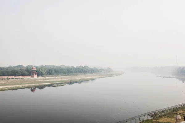 Vista al río Yamuna Imagen de archivo