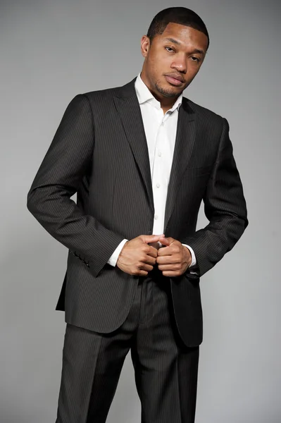 Black Male In A Suit — Stock Photo, Image