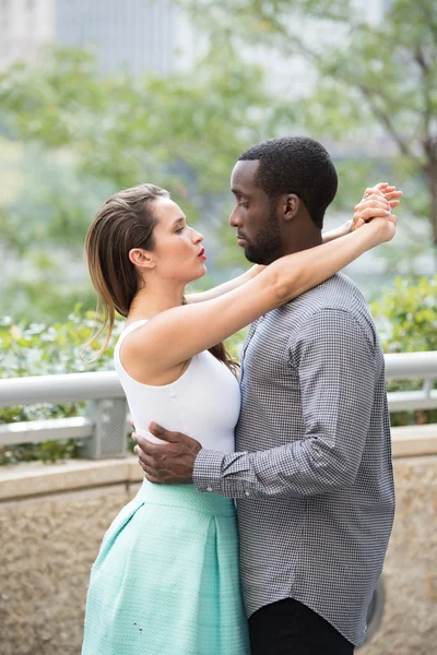 Attractive pair Outdoors — Stock Photo, Image