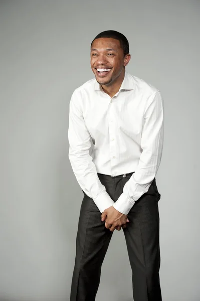 Attractive Happy Professional Young Black Male — Stock Photo, Image