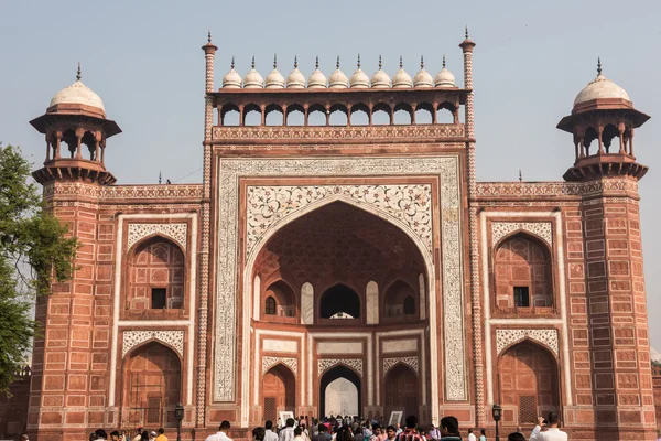 Taj Mahal Grande Porta de Entrada — Fotografia de Stock