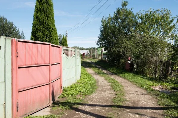 Platteland modder weg — Stockfoto