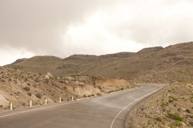 roadway near Arequipa clipart