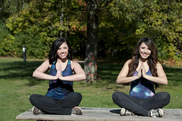 Dhyana Yoga Pose — Stock Photo, Image