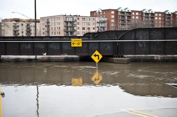 Chaussée inondée — Photo