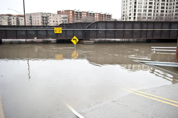 Carretera inundada — Foto de Stock