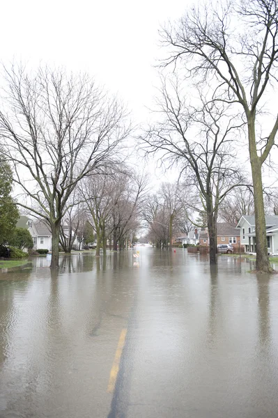 Chaussée inondée — Photo