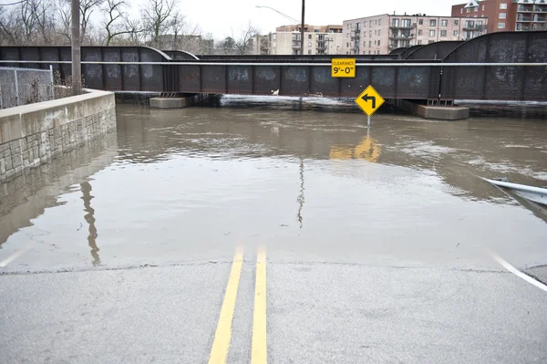 Chaussée inondée — Photo