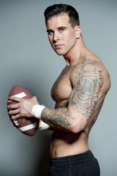 White Male Football Player — Stock Photo, Image