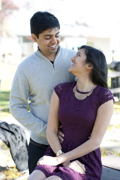 Young Happy Indian Couple — Stock Photo, Image