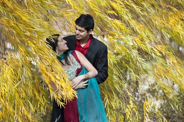 Happy Young Indian Couple Posing — Stock Photo, Image