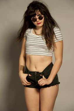 Muhteşem genç Retro esmer