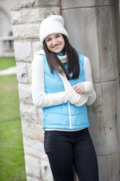 Happy Winter Girl — Stock Photo, Image