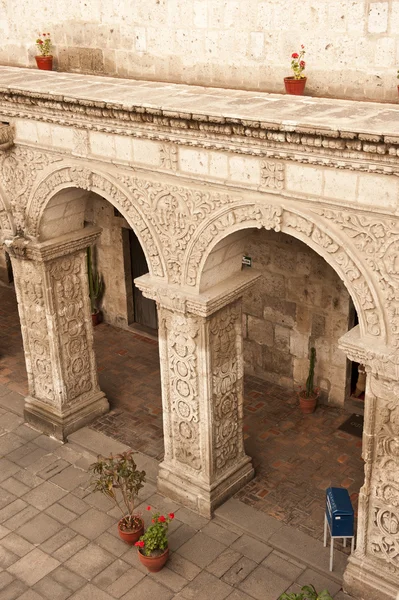 Vista sul cortile peruviano — Foto Stock