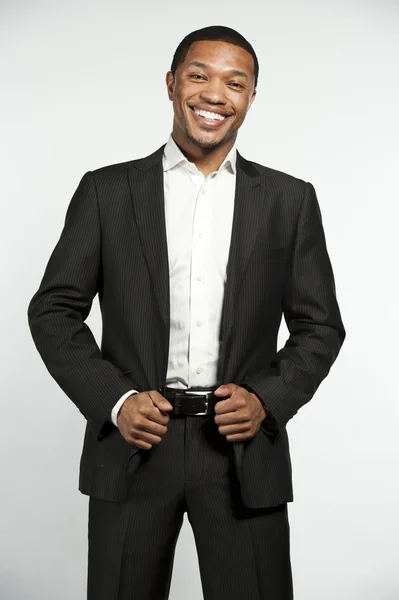 Black Male Laughing — Stock Photo, Image