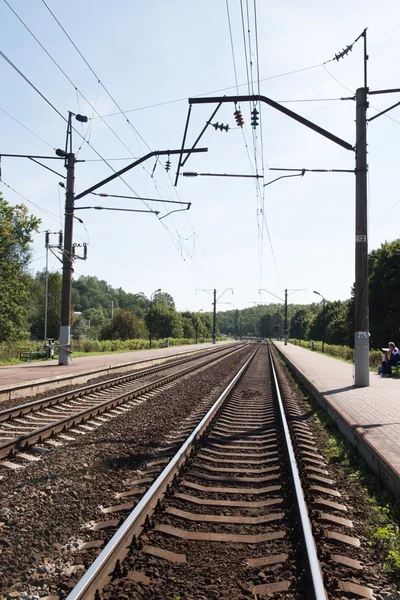 ミンスクでの鉄道トラック — ストック写真