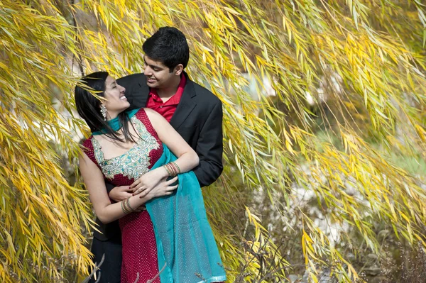 Happy Young Indian Couple Posing — Stock Photo, Image