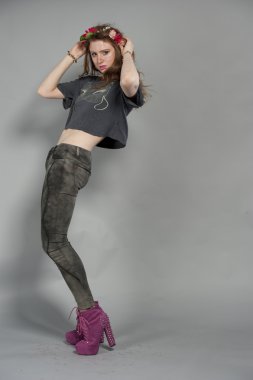 Güzel esmer genç Model