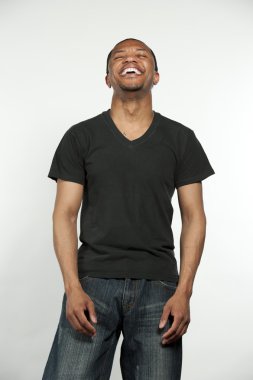 Mutlu kalça siyah erkek