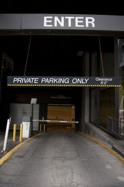 Private Parking Entrance clipart