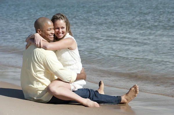 Romance na praia — Fotografia de Stock