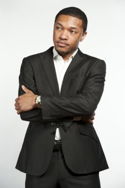 Kalça ve Trendy resmi siyah erkek