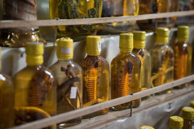 Alcoholic Beverage Being Sold