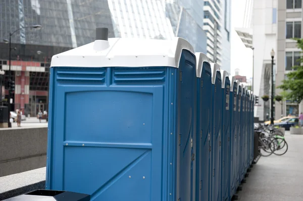 Toilet Closets on Street — Zdjęcie stockowe