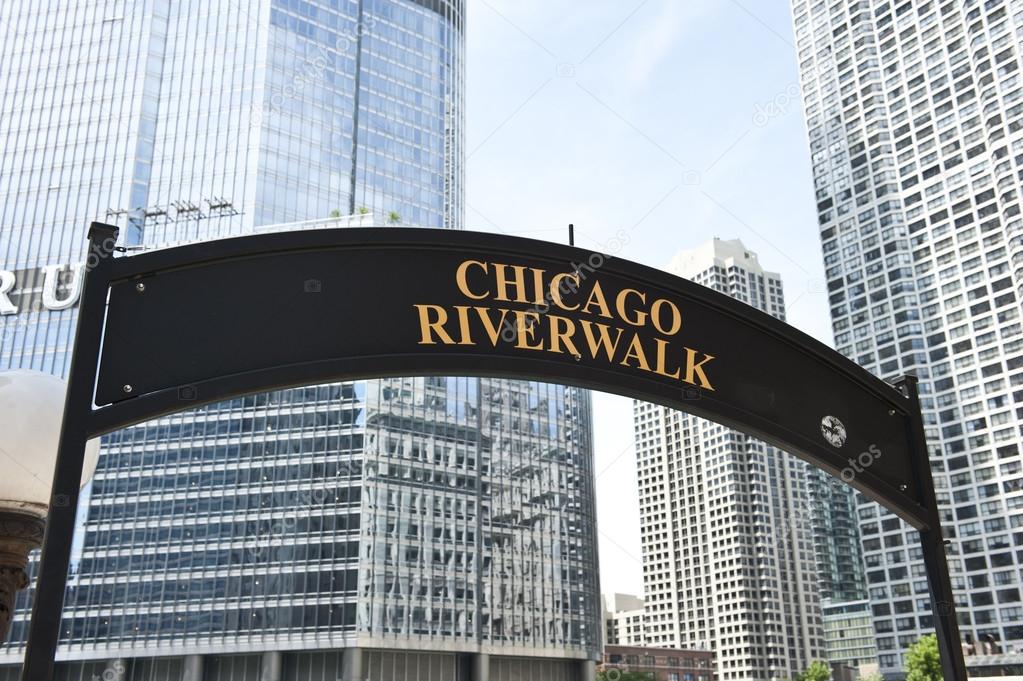 Chicago Riverwalk Signboard