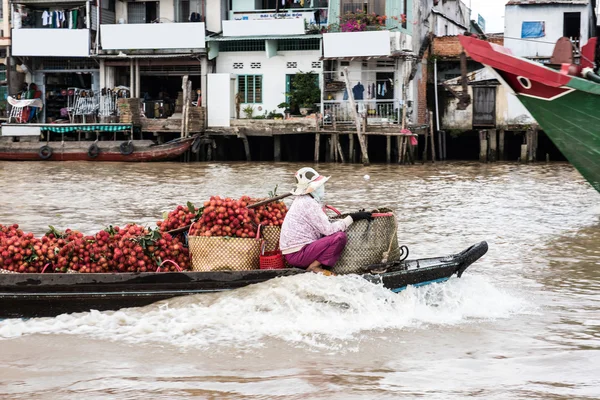 Female Fruit Vendor — ストック写真