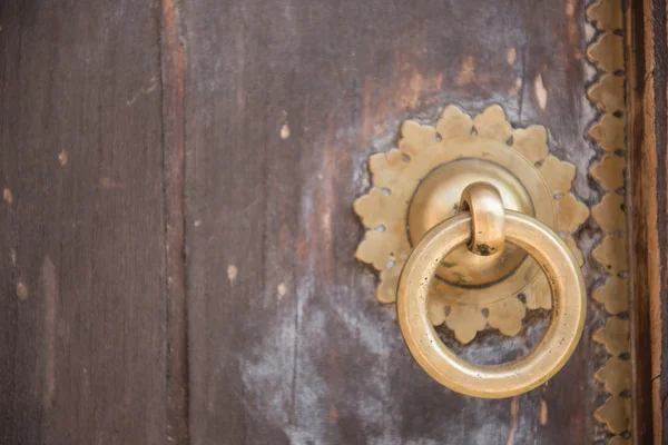 Anel Golden Doorknocker — Fotografia de Stock