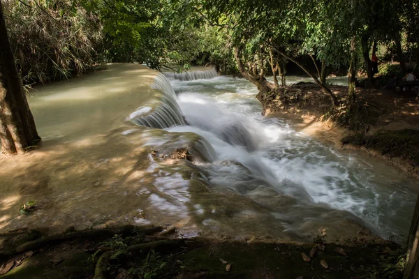 Water Stream in Kouang Xi Fall — Φωτογραφία Αρχείου