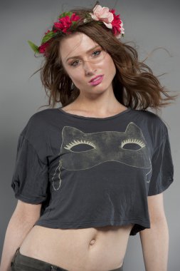 Güzel esmer genç Model