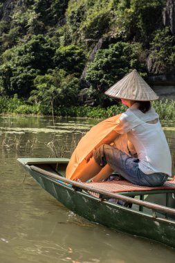 Female Tourist on River