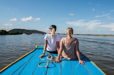 Female Tourists on Boat