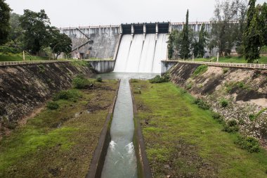 Neyyar Dam Water Gates from Distance