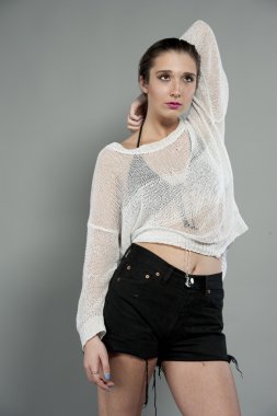 muhteşem genç esmer modeli