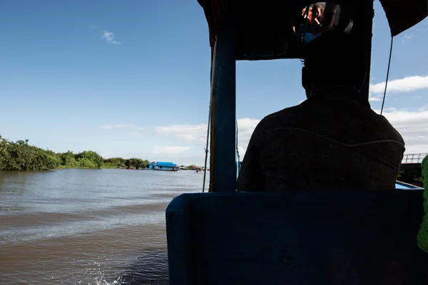 Driving A Tourist Boat — Stock Photo, Image