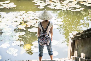 Female Traveller in Hoa Lu