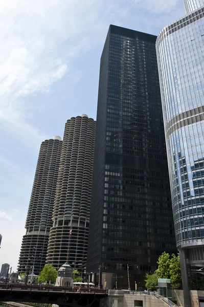Modern felhőkarcoló Chicagóban Stock Kép