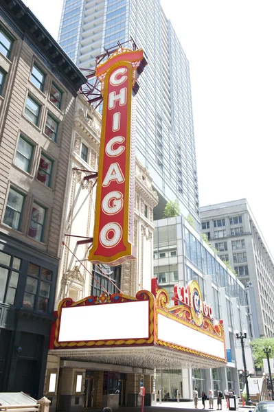 Fachada Teatro de Chicago — Foto de Stock