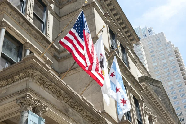 Bandera Nacional de Chicago — Foto de Stock