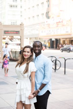 Büyüleyici aşık açık havada