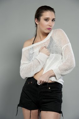 muhteşem genç esmer modeli