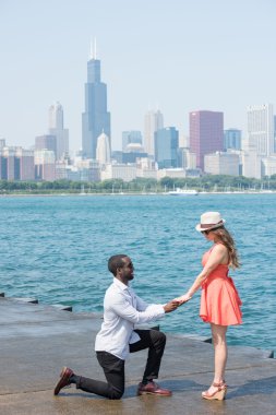 Cozy and Affectionate Young Couple in the City