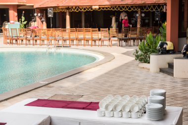 Mavi Yüzme Havuzu Kovalam bir Resort