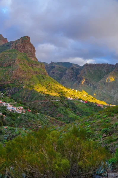 Grüne Berge auf Teneriffa, Kanarische Inseln. — Stockfoto